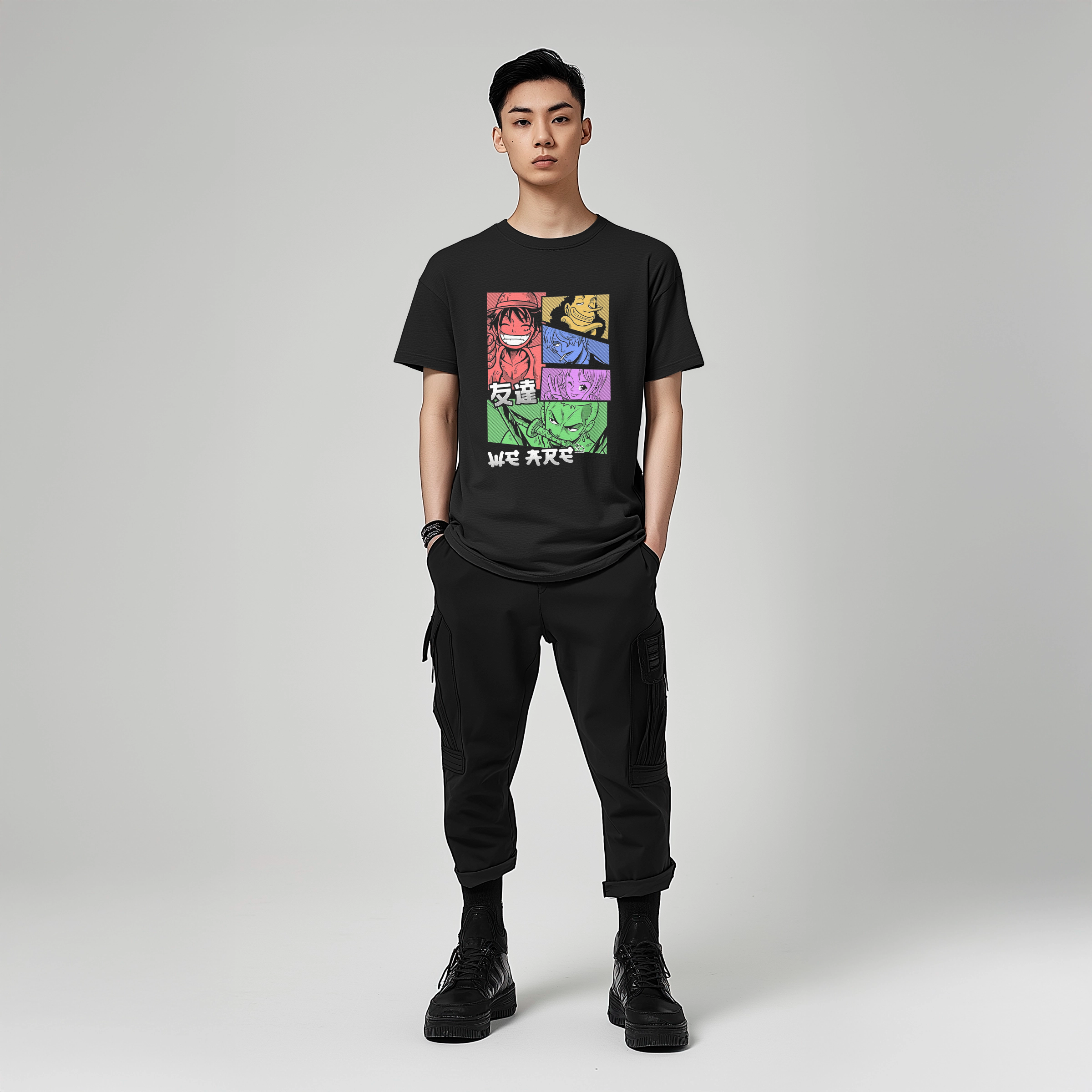 Unisex Classic Crew T-Shirt – “Luffy Gear Awakening” Anime Streetwear Edition