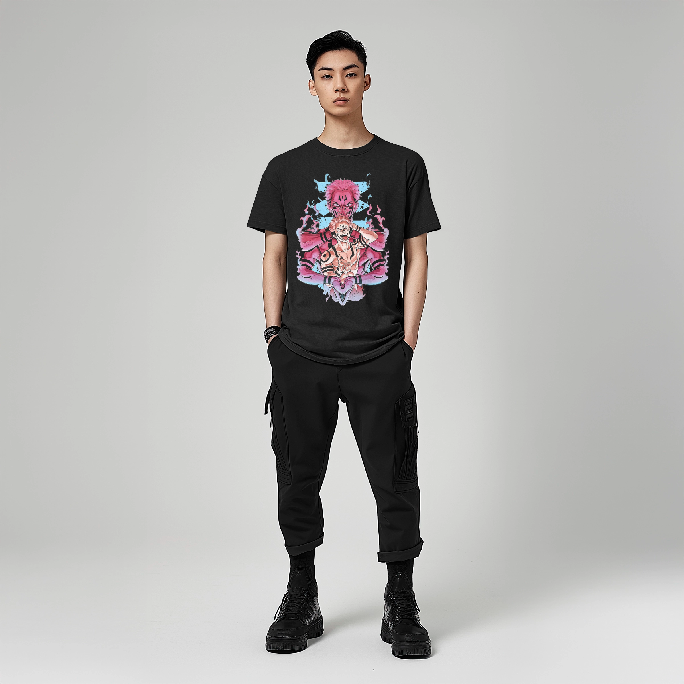 T-Shirt – “Cursed King Sukuna” Anime Streetwear Edition